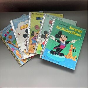 Vintage Disney Little Golden Books Collection - Mickey Mouse and Friends (5)